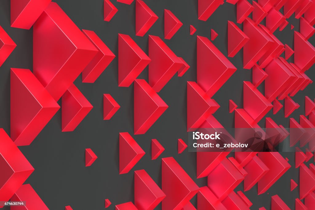 Random Shapes Red Red Rectangular Shapes Of Random Size On Black Background Stock ...