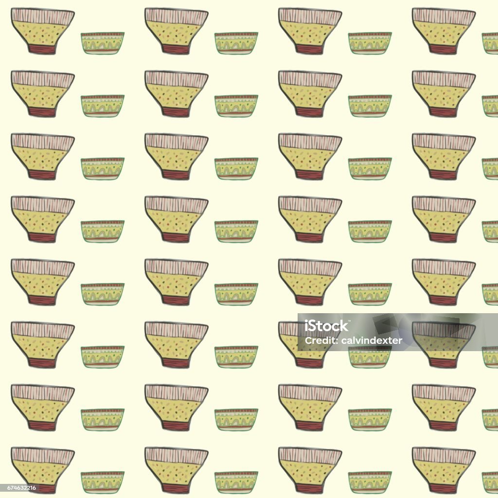 Vessels Pattern Hand Drawn Seamless Vessel Pattern Stock Illustration - Download Image ...