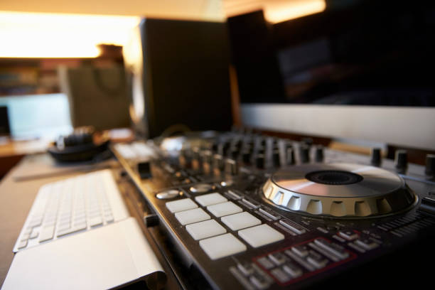 istock Close up of DJ Decks 674646732