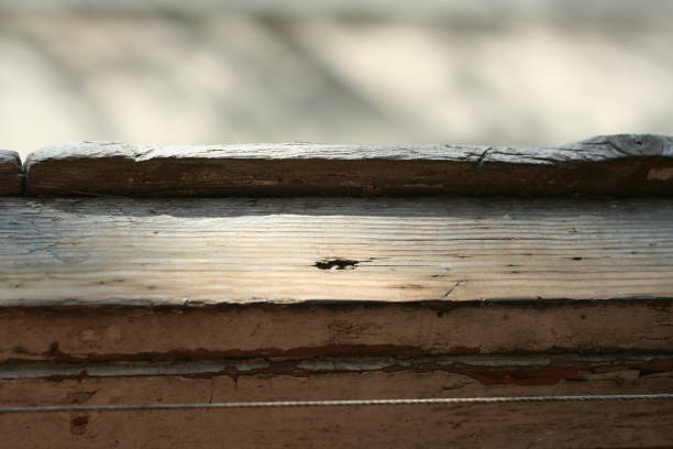 istock Old painted wooden planks background 674646778