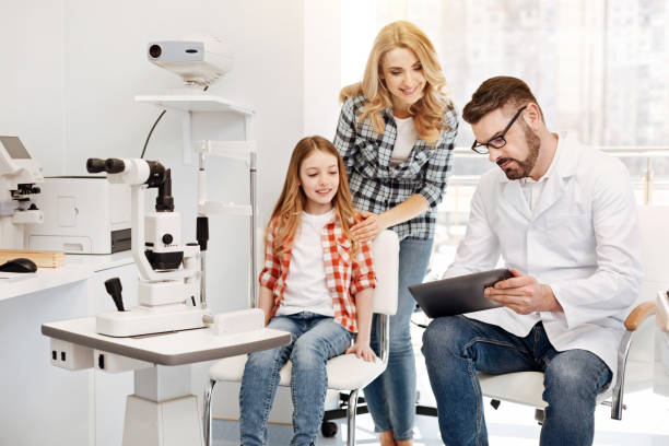 istock Diligent lovely doctor explaining results of tests 674646948