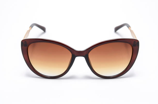 istock women's sunglasses with brown glass isolated on white 674650896