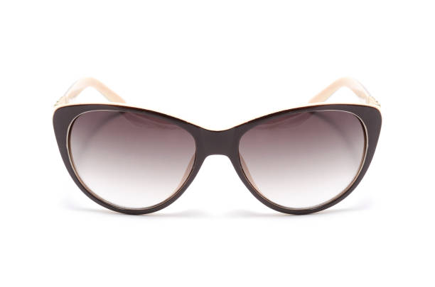 istock women's sunglasses with brown glass isolated on white 674650912