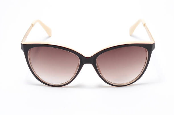 istock women's sunglasses with brown glass isolated on white 674650918