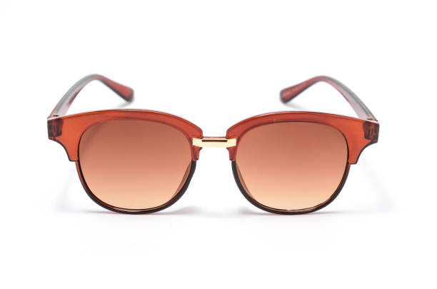 istock women's sunglasses with brown glass isolated on white 674650934