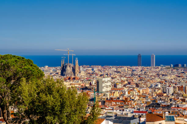istock Barcelona cityscape overlook 674675524