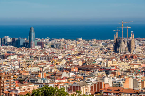 istock Barcelona cityscape overlook 674675546