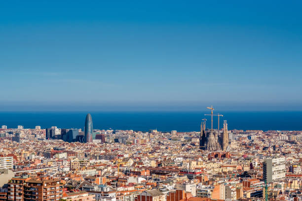 istock Barcelona cityscape overlook 674675558
