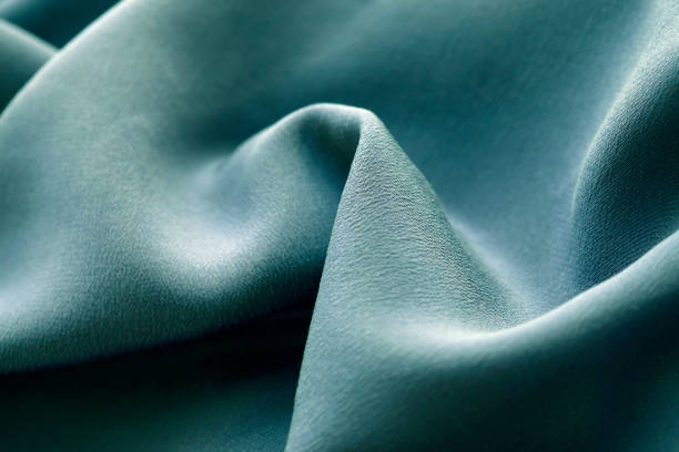 istock Elegant green-blue silk can use as background 674675652