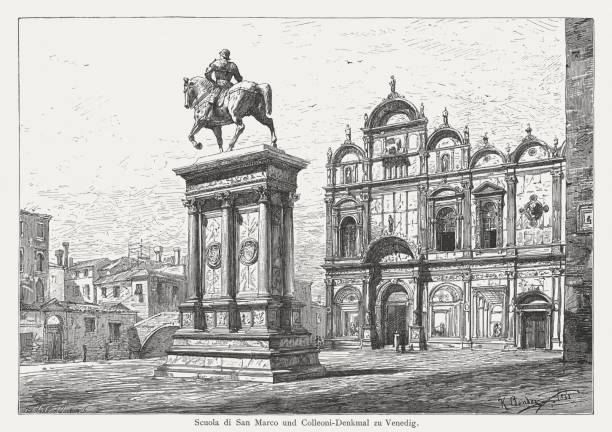 istock Scuola Grande di San Marco and Colleoni-Monument, Venice, Italy 674687978