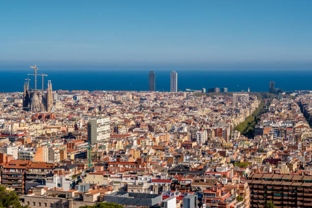istock Barcelona cityscape overlook 674688388