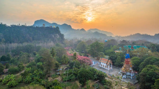 istock suspension bridge  across Kwai river 674694922