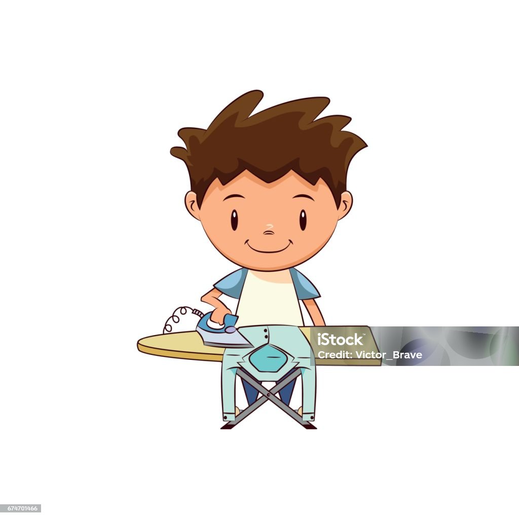 Child Ironing Stock Illustration - Download Image Now - Boys, Child, Danger - iStock Child Ironing Stock Illustration - Download Image Now - Boys, Child, Danger - iStock