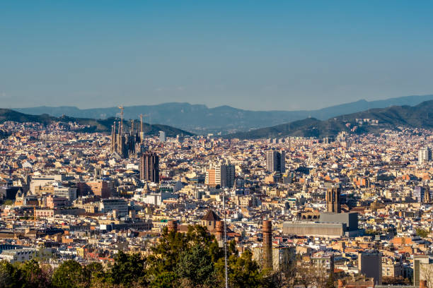 istock Barcelona cityscape overlook 674701930