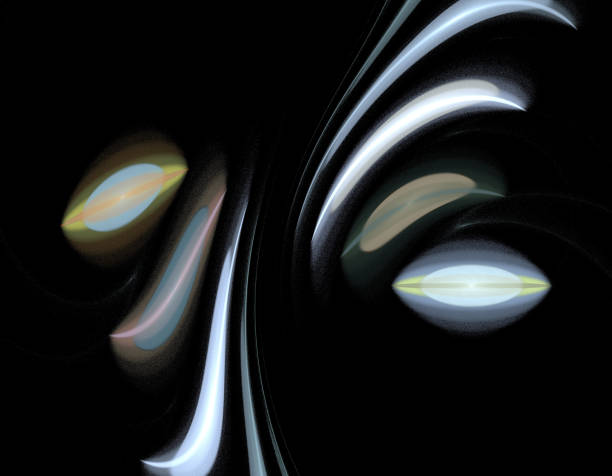 istock image of one Digital Fractal on Black Color 674714332