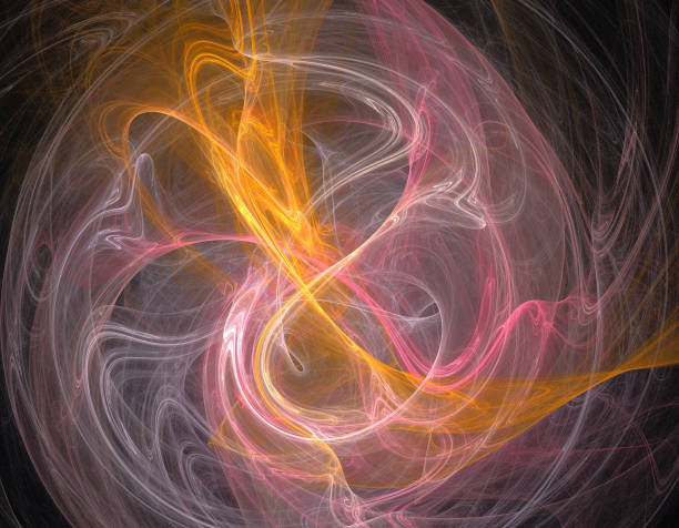 istock image of one Digital Fractal on Black Color 674714470