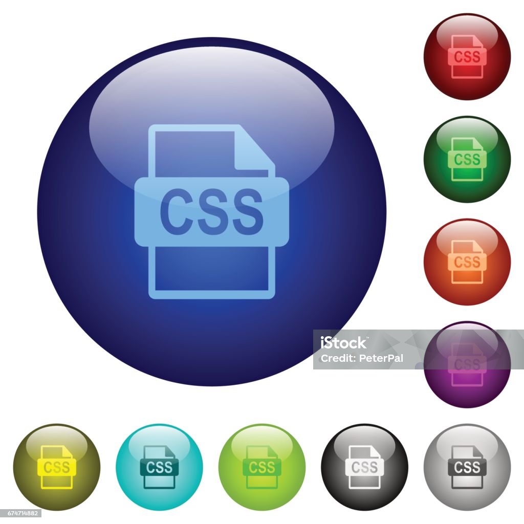 Biru Css Tombol Kaca Format File Css Warna Ilustrasi Stok - Unduh Gambar ...