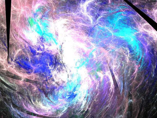 istock image of one Digital Fractal on Black Color 674717542
