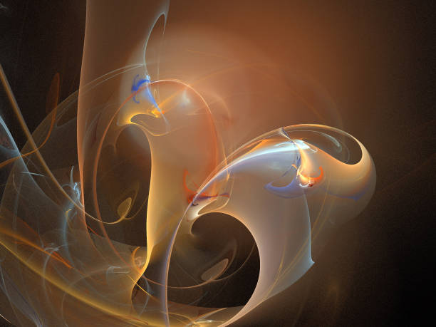 istock image of one Digital Fractal on Black Color 674717670
