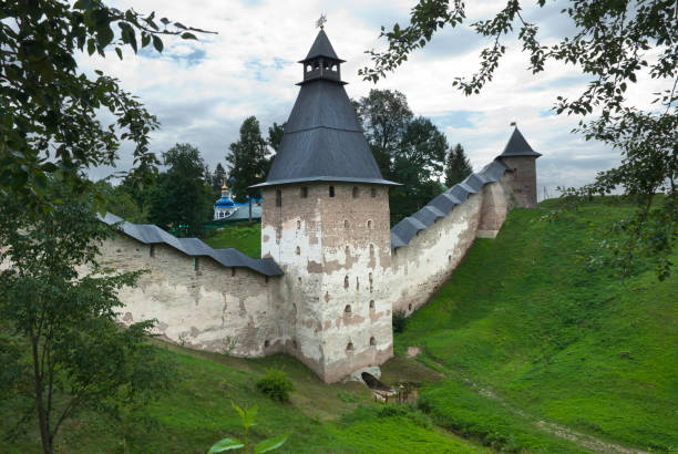 istock Holy Dormition Pskovo-Pechersky Monastery, Russia 674729054