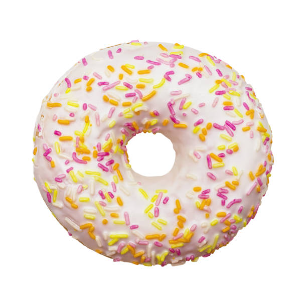 istock The donut in the glaze isolated on a white background. Clipping path 674733964