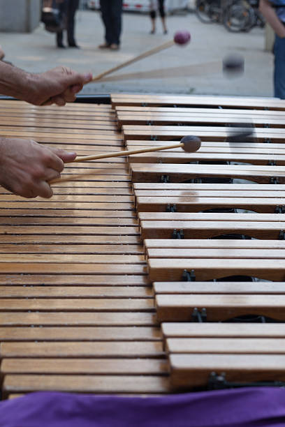 istock Cropped Image Of Man Playing Xylophone On Road 674737699