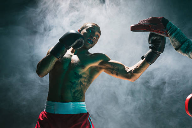 istock Afro american male boxer 674744044
