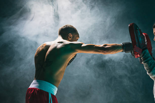 istock Afro american male boxer 674744136