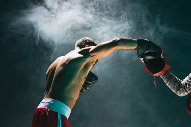 istock Afro american male boxer 674744296