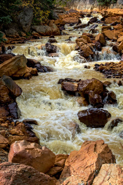 Rugged mountain stream in Utah. stock photo