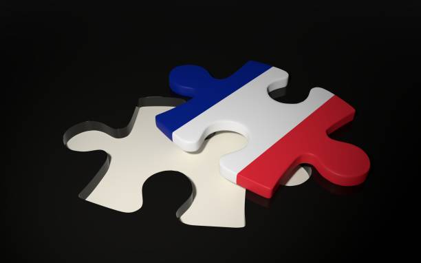 flaga francia - francia stock illustrations