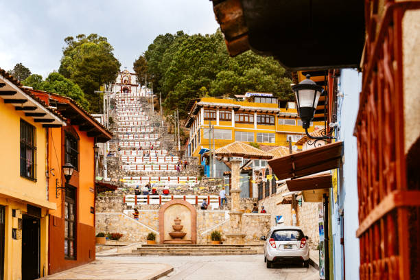 Street scene of San Cristóbal de las Casas in Chiapas, Mexico.