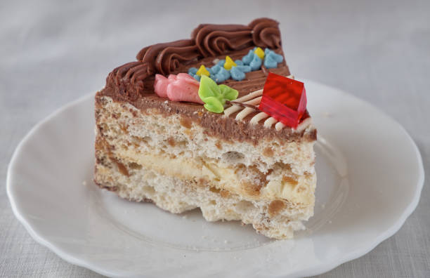istock Delicious dessert cake with chocolate cream 674769894