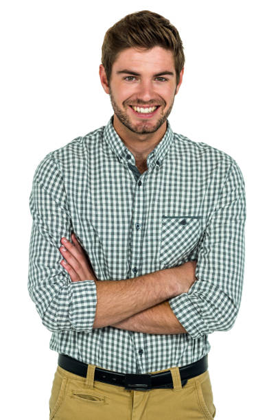 istock Smiling man with arms crossed 674775578