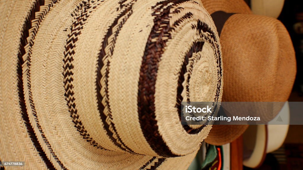 Panama hats Craftsmanship made by locals Arts Culture and Entertainment Stock Photo