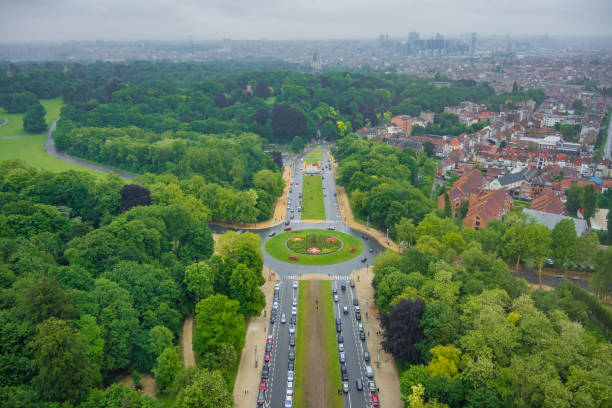 View over Brussels towards town center