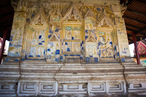 Mural, Painted Image, Bagan, Sulamani Temple, Aging Process mural de pintura en templo budista en tailandia generalmente en tailandia, cualquier tipo de arte en iglesia budista, templo pabellón, sala del templo, casa del monje etc. creado con dinero donado por personas al artista de alquiler. son de dominio público o tesoro de