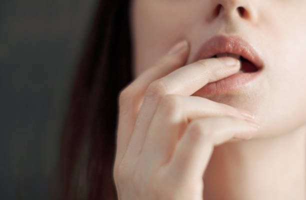istock Woman sexy lips oral sensuality 674799462