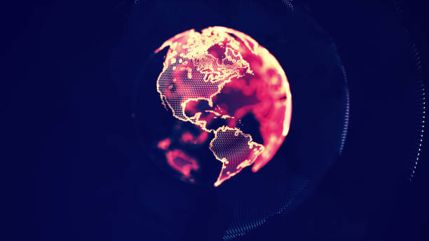 istock Digital design of a global network 674817512