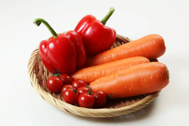 Red Paprika,mini tomato and carrot