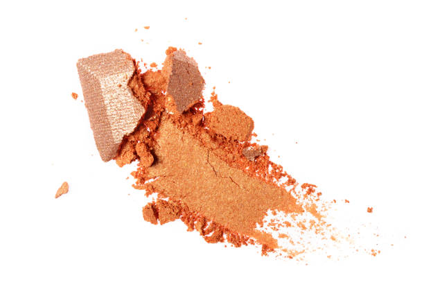 istock Smear of crushed orange eyeshadow 674835792