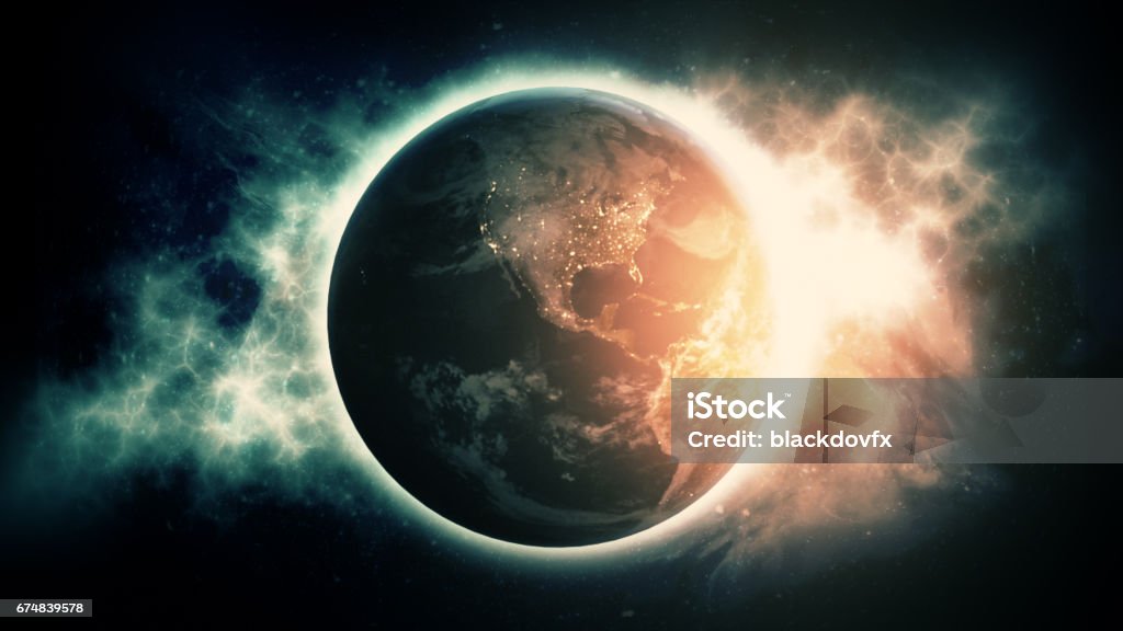 Planet Earth Blue Stock Photo