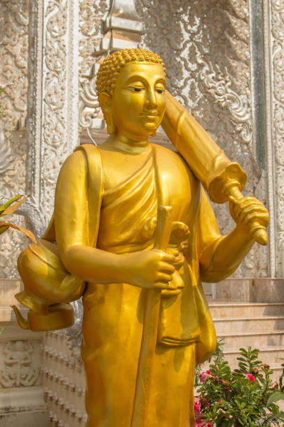 istock Golden buddha image style at Wat Mai Kham Wan temple 674858132