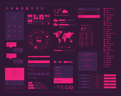 User Interface Design Vector Ui Ux Stock Illustration - Download Image ...