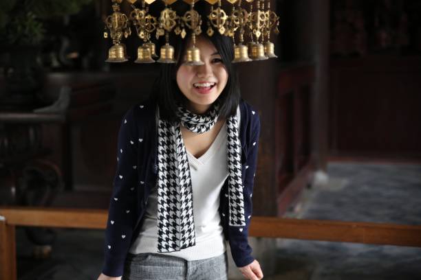 Asian beauty in winter