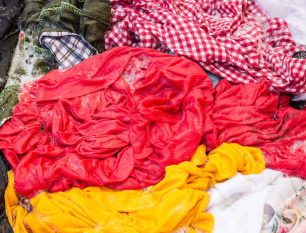istock Clothes in the enameled bowl 674885034