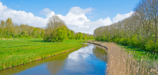 istock Canal through the countryside in spring 674885410