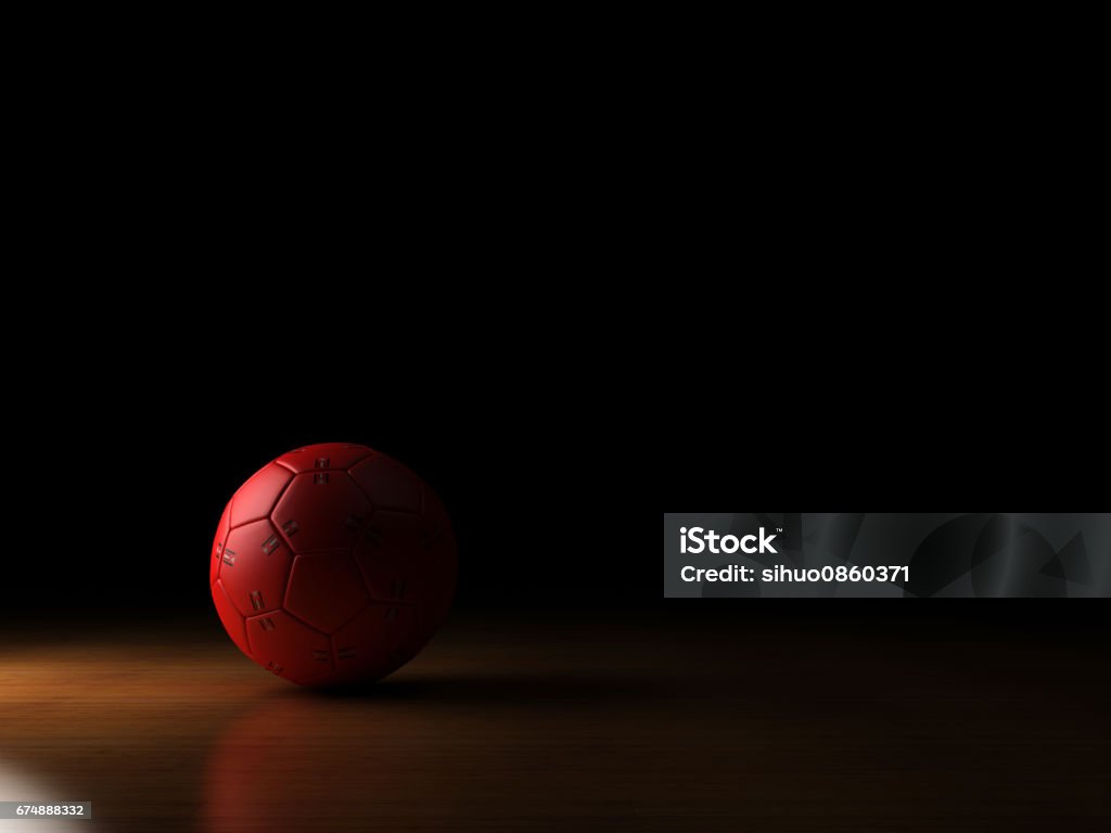 Handboll bollen spotlight - Royaltyfri Handboll Bildbanksbilder