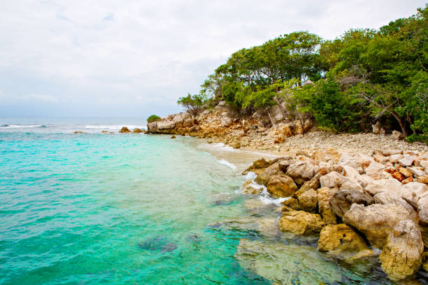 istock Beach and tropical resort, Labadee island, Haiti. 674893400