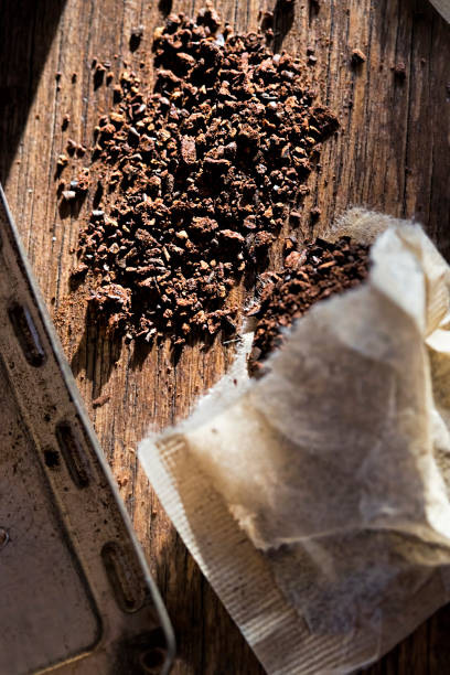 istock Instant chicory coffee in bags 674902938